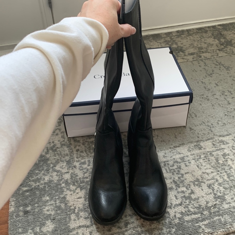 Croft & Barrow CBastridblack Ortholite Easy Zip Black Boots, Size 8